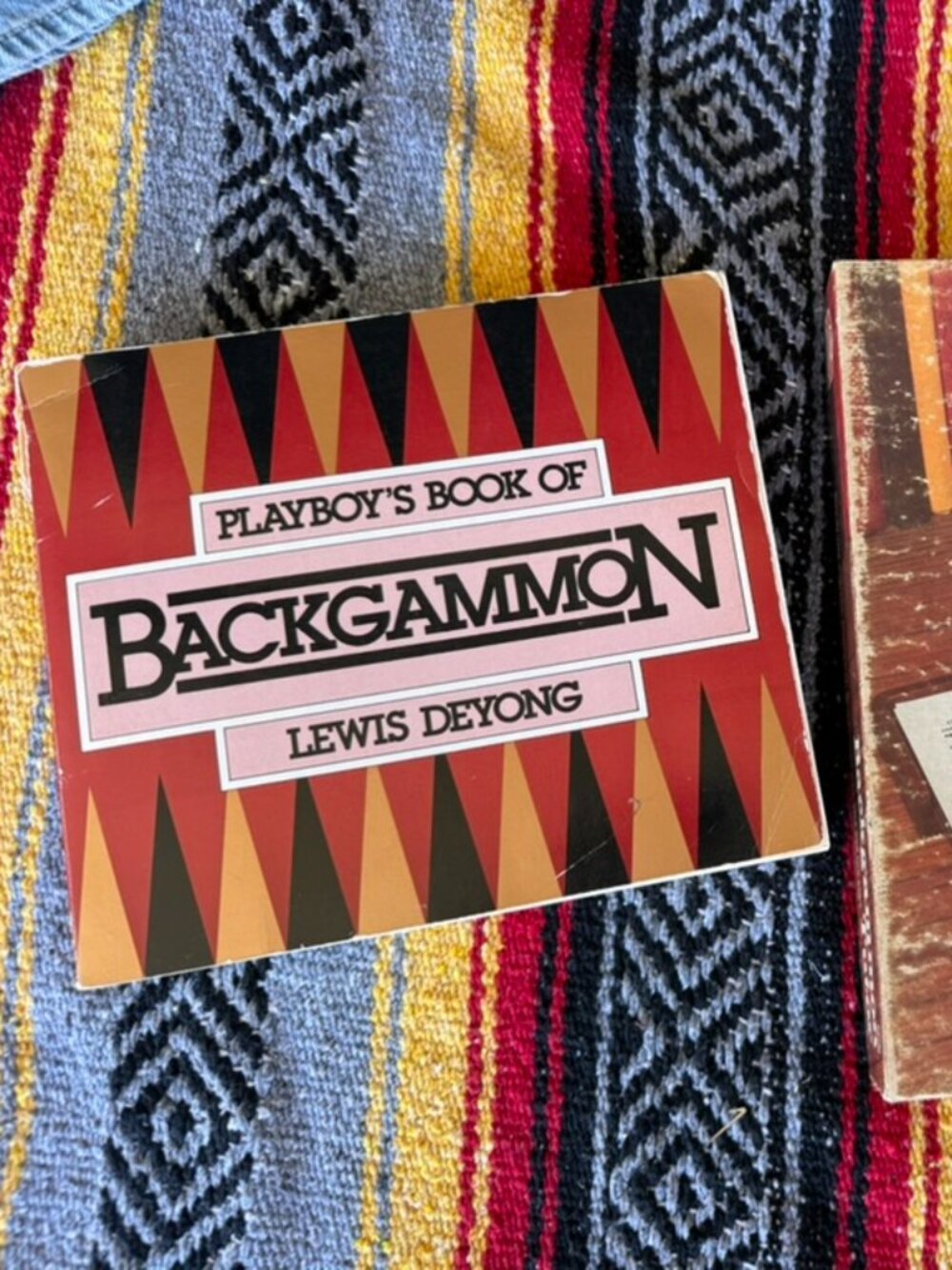 Vintage Backgammon Game Set with Matching Book